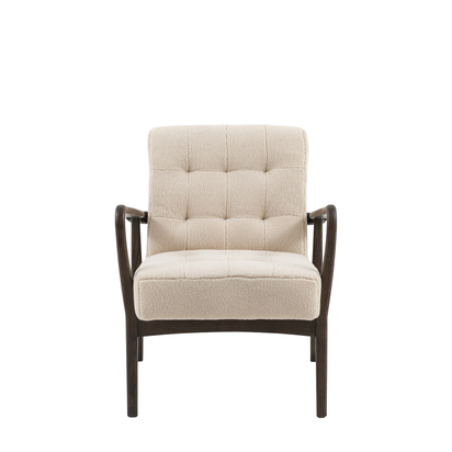 Crandale Armchair Cream Faux Sheepskin