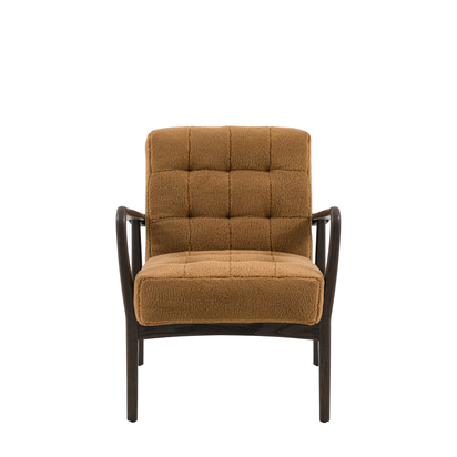 Crandale Armchair Ochre Faux Sheepskin