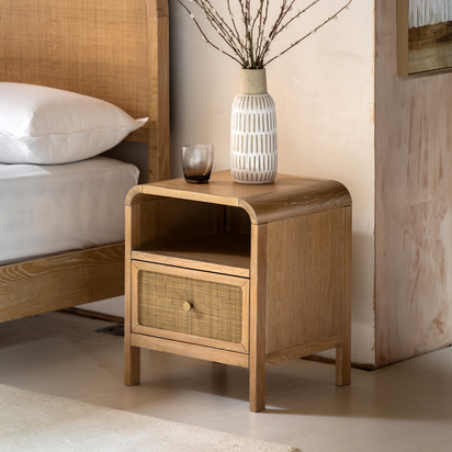 Easton 1 Drawer Bedside 450x400x550mm