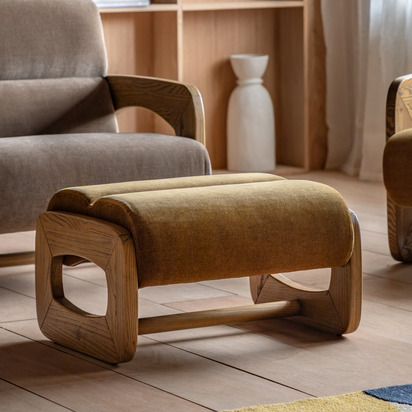 Elmcroft Footstool Verona Golden