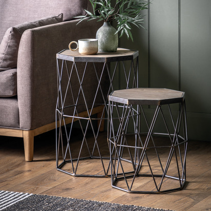 Marshal Side Table 520x660x880mm (Set of 2)