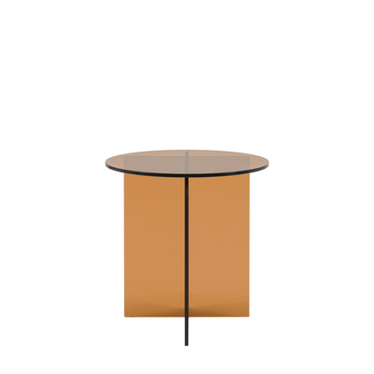Hadwick Glass Side Table Bronze
