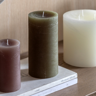 Marden Candle Rustic Olive (2pk)  - Large 2Pk