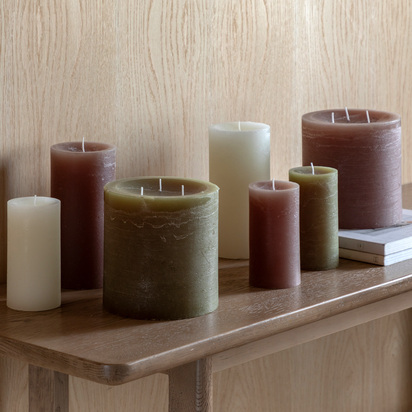 Marden Candle Rustic Taupe (2pk)  - Large 2Pk