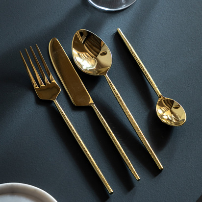 Studio Alora Cutlery Gold Set of 16