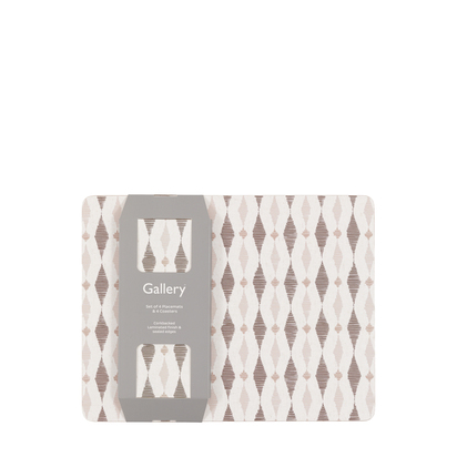 Aveline Monochrome Placemat and Coaster Set
