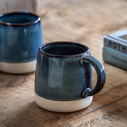 Studio Reactive Glaze Mug Ink Blue (4pk)