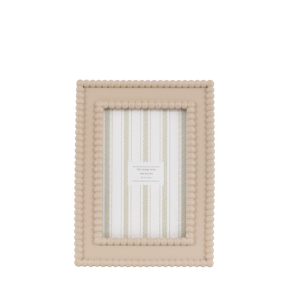 Elmdale Beaded Photo Frame 6x4in Mocha  - 6X4"