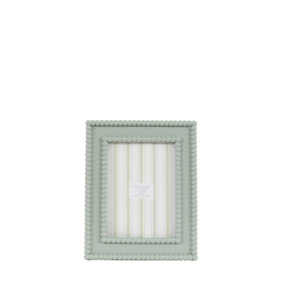 Elmdale Beaded Photo Frame 7x5in Sage  - 7X5"