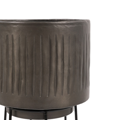 Studio Elda Planters Pewter Set of 2