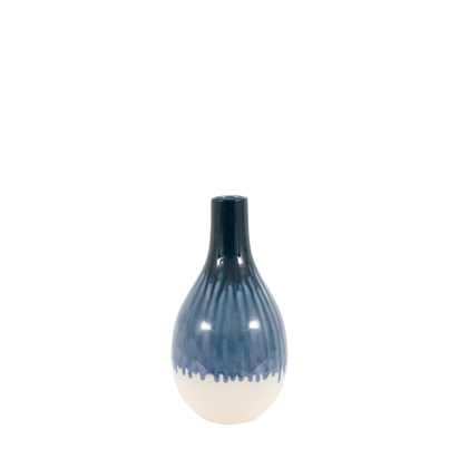 Avondale Blue Organic Fade Ceramic Vase