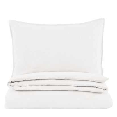 Tavistock Washed Cotton Quilt Cover Set White Single  - Single