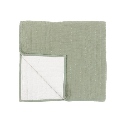 Mereworth Gauze Bedspread Sage