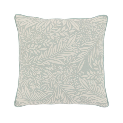 Brookton Leaf Woven Cushion Duck Egg Poly Filled
