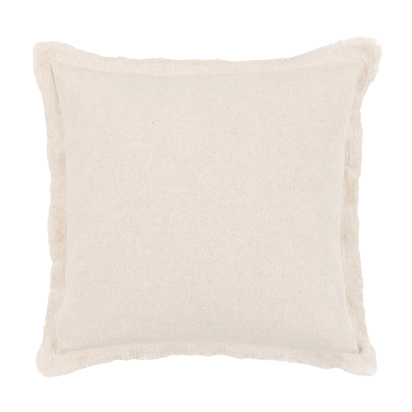Studio Linen Look Cushion Cream 2pk 450x450mm Poly Filled