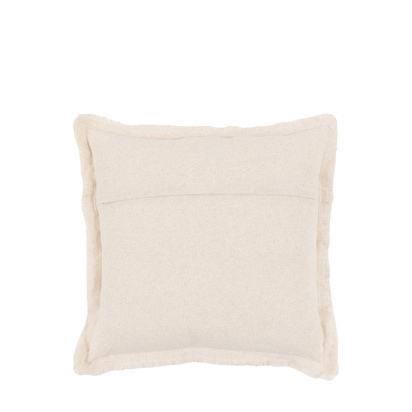 Studio Linen Look Cushion Cream 2pk 450x450mm Poly Filled