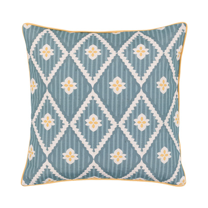 Glenhurst Cushion Blue Poly Filled