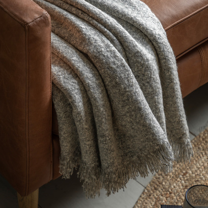 Fairwick Acrylic Throw Dark Grey 1300x1500mm