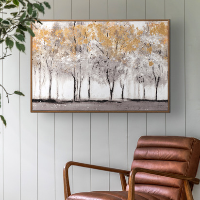 Studio Golden Reverie Framed Canvas 900x600mm
