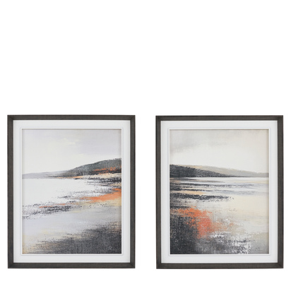 Shoreline Study Canvas Set of 2