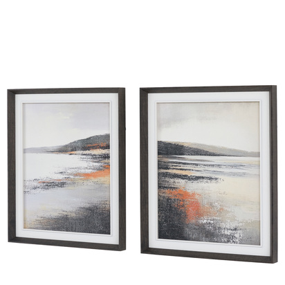 Shoreline Study Canvas Set of 2
