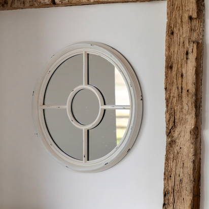 Somerford Round Mirror White 700x700mm