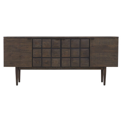 Lucca Recycled Dark Oak Wood Sideboard