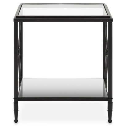 Axis Rectangular Black Finish Side Table