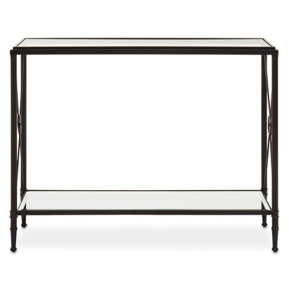 Axis Console Table With Black Finish Frame
