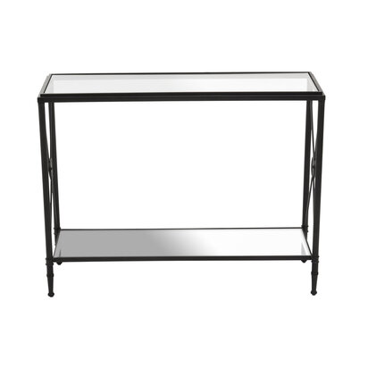 Axis Console Table With Black Finish Frame