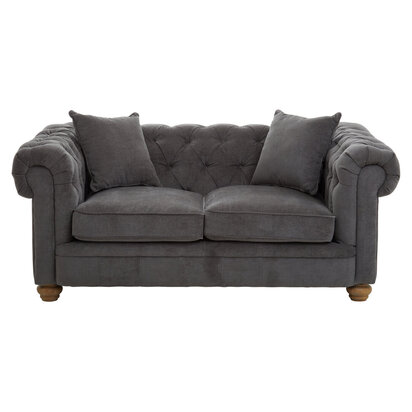 Spencer 2 Seat Grey Fabric Sofa