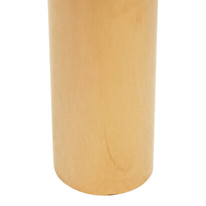 Oria Clear Glass Rose Gold Base Side Table