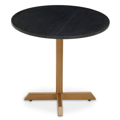 Varana Black Marble Top Round Table