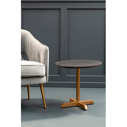 Varana Black Marble Top Round Table