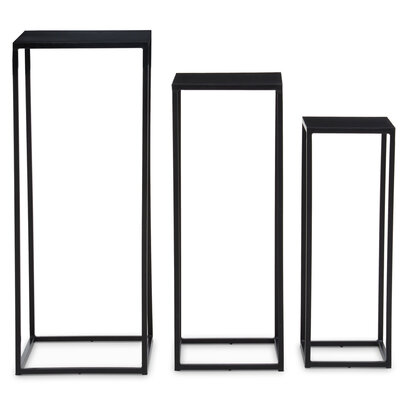 Mandoli Nest Of 3 Black Side Tables