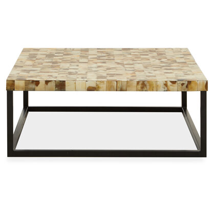 Obra Cream Mother of Pearl Square Coffee Table