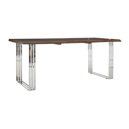 Hampstead Natural and Silver Dining Table