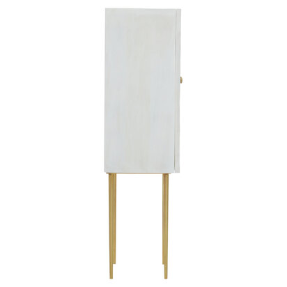 Selismont Cream Finish Mango Wood Two Door Cabinet