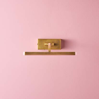 Smaller Blake Rechargeable Picture Light in Brass