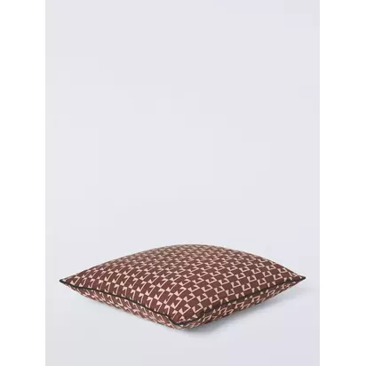 John Lewis Triangle Geo Indoor/Outdoor Cushion Burnt Umber | 45 x 45cm