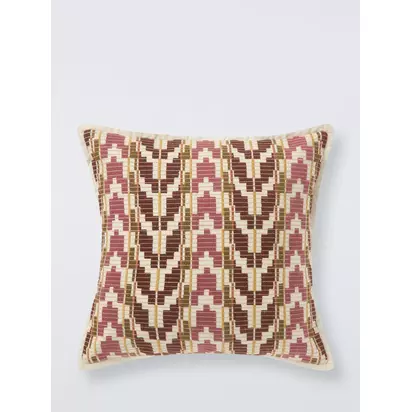John Lewis Merida Cushion, Pink Multi Pink Multi | 50 x 50cm