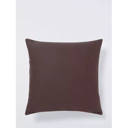 John Lewis Floral Crop Embroidered Cushion Dusky Pink | 50 x 50cm