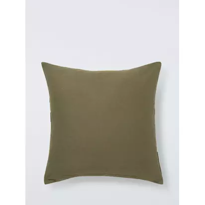 John Lewis Floral Crop Embroidered Cushion Yellow | 50 x 50cm