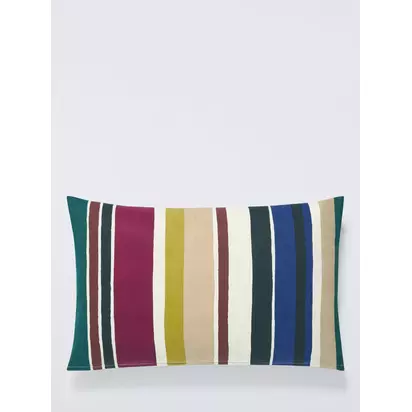 John Lewis Modern Bold Stripe Cushion, Navy Navy | 35 x 55cm