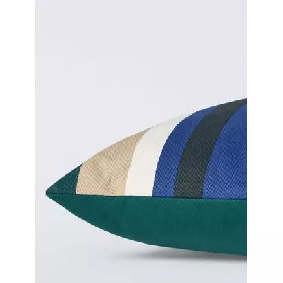 John Lewis Modern Bold Stripe Cushion, Navy Navy | 35 x 55cm