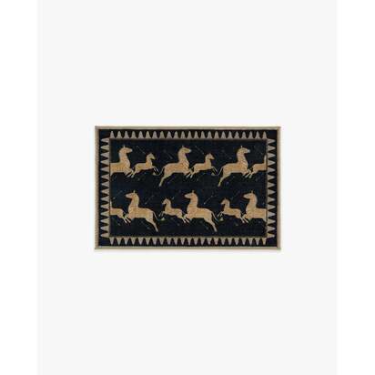 Zebras Black & Natural Rug by Scalamandré - 60 x 90 cm - All-In-One Rug