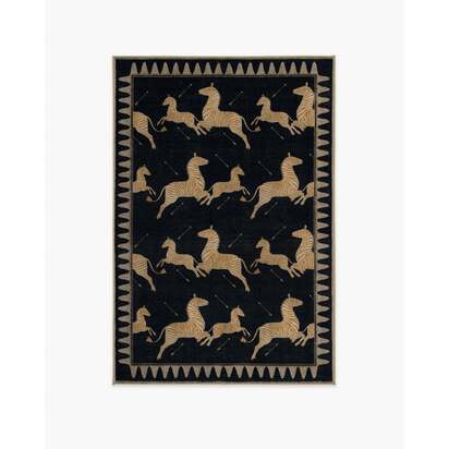 Zebras Black & Natural Rug by Scalamandré - 120 x 185 cm - All-In-One Rug