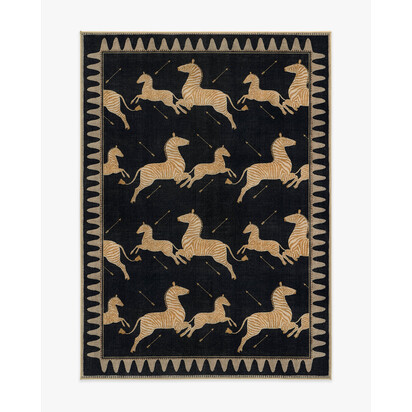 Zebras Black & Natural Rug by Scalamandré - 150 x 215 cm - All-In-One Rug