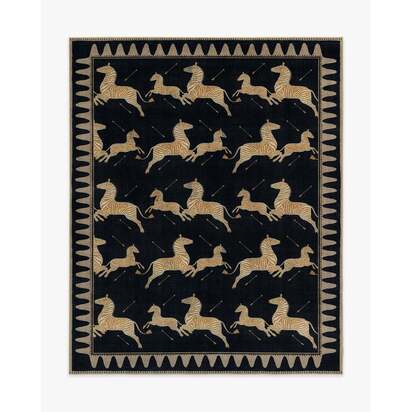 Zebras Black & Natural Rug by Scalamandré - 245 x 305 cm - All-In-One Rug