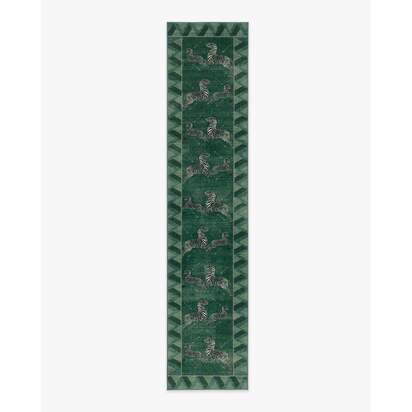 Zebras Green Rug by Scalamandré - 75 x 365 cm - All-In-One Rug